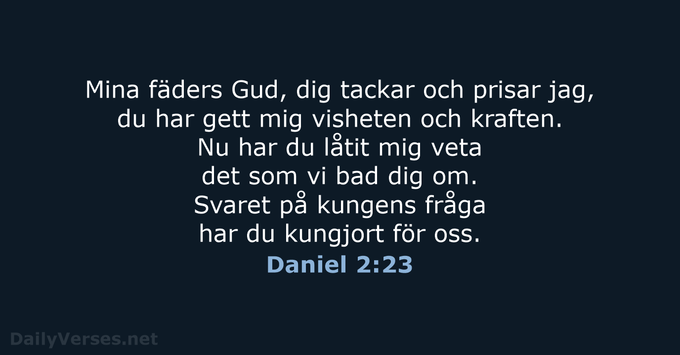 Daniel 2:23 - B2000