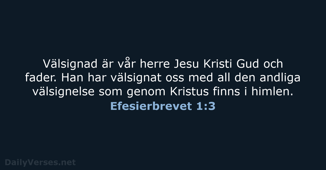 Efesierbrevet 1:3 - B2000