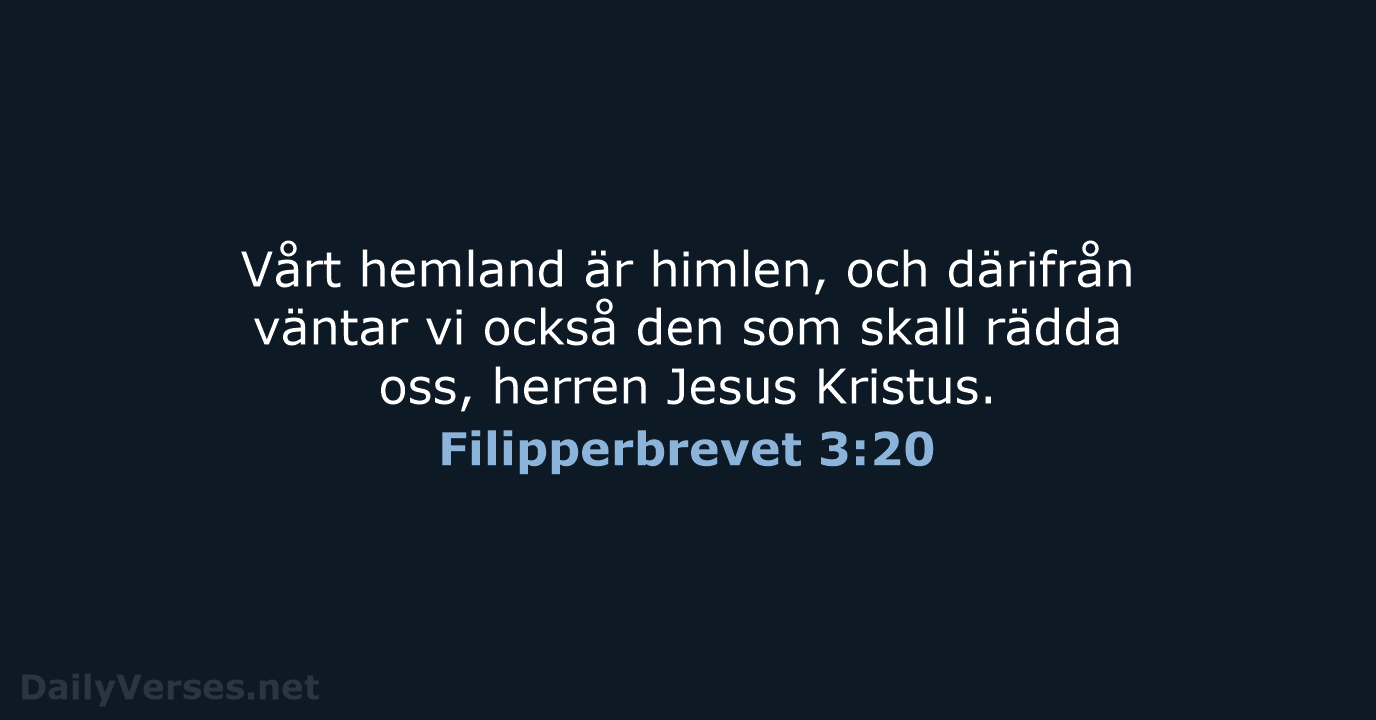 Filipperbrevet 3:20 - B2000