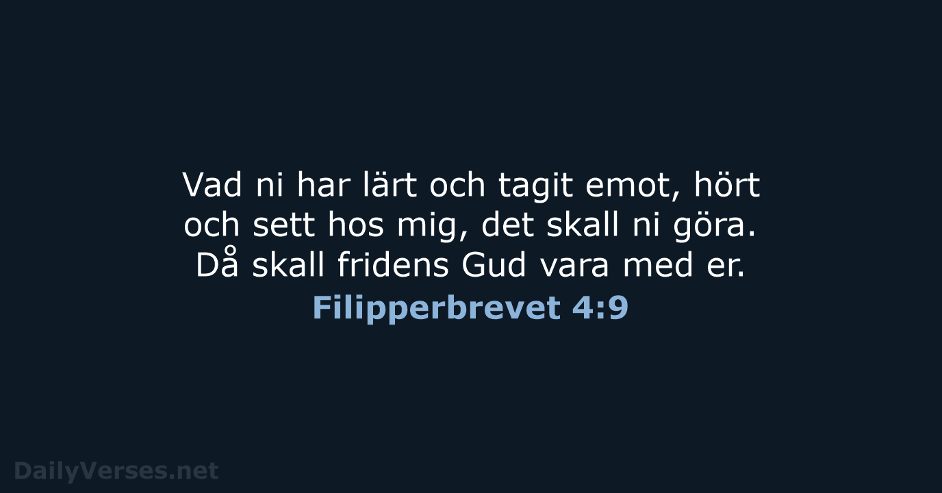 Filipperbrevet 4:9 - B2000