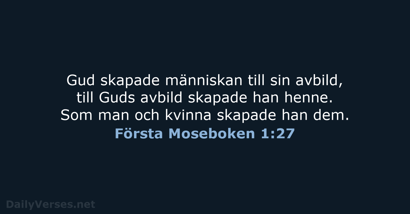 Första Moseboken 1:27 - B2000