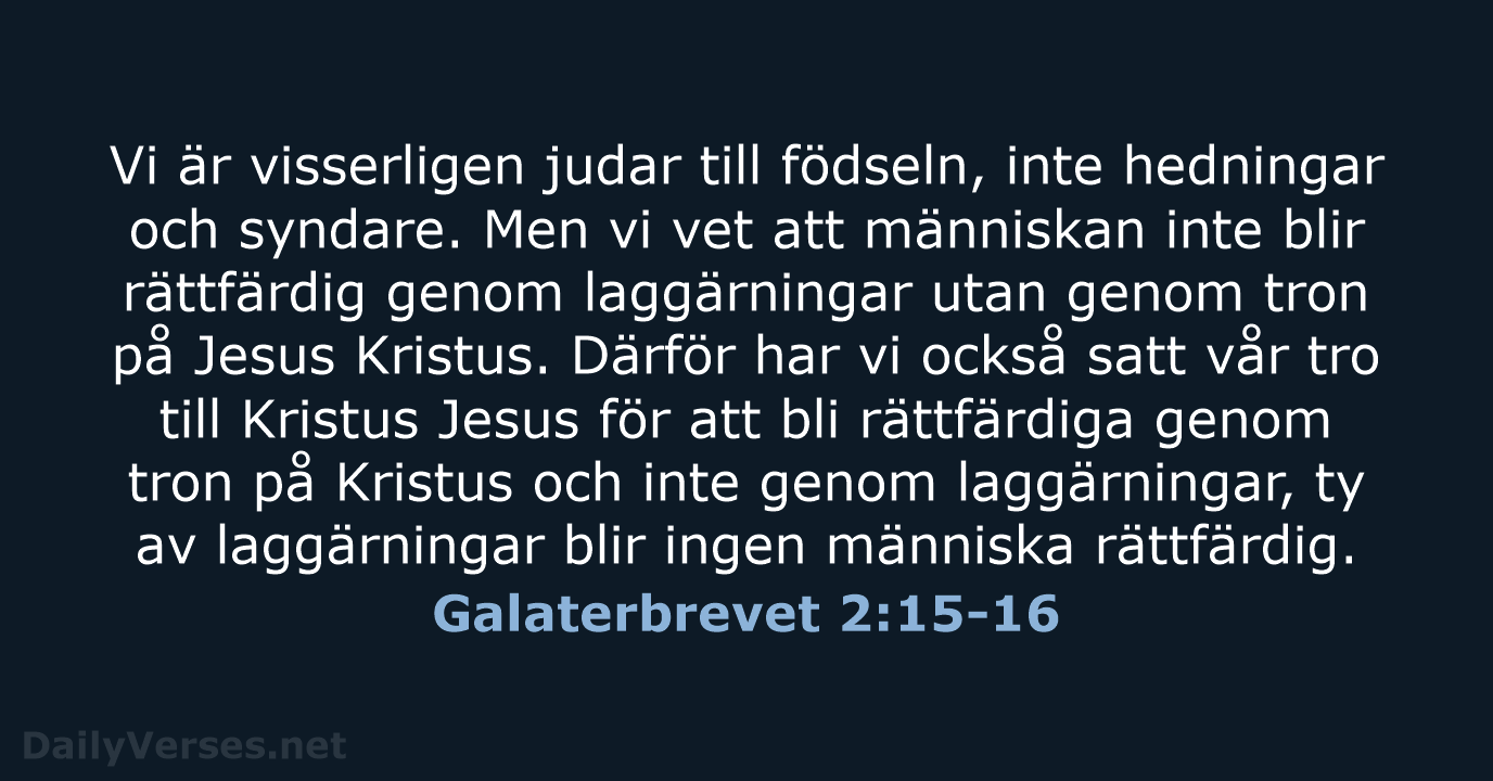 Galaterbrevet 2:15-16 - B2000