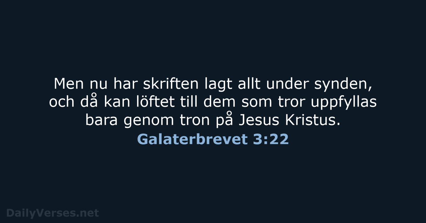Galaterbrevet 3:22 - B2000