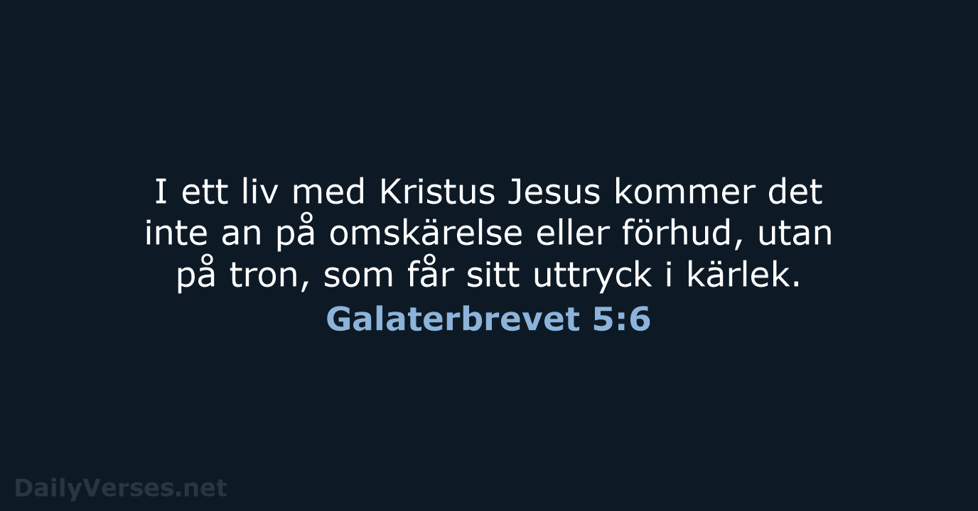 Galaterbrevet 5:6 - B2000