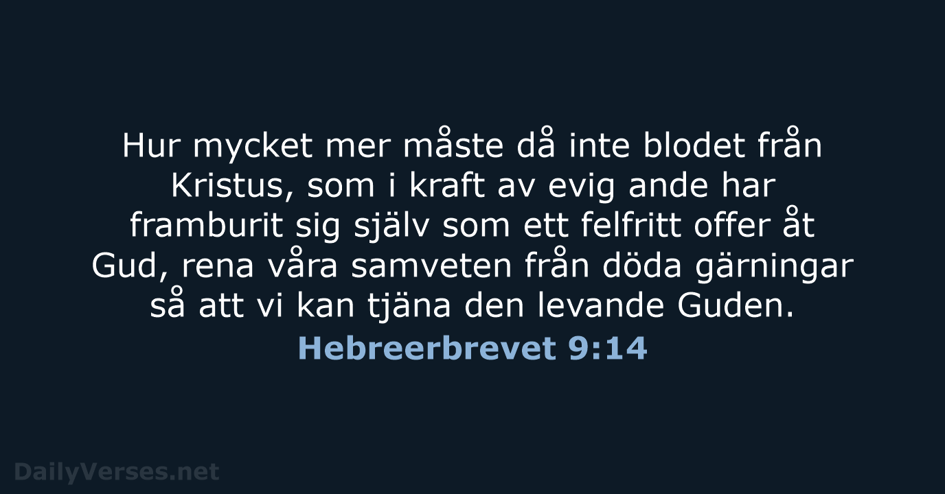 Hebreerbrevet 9:14 - B2000