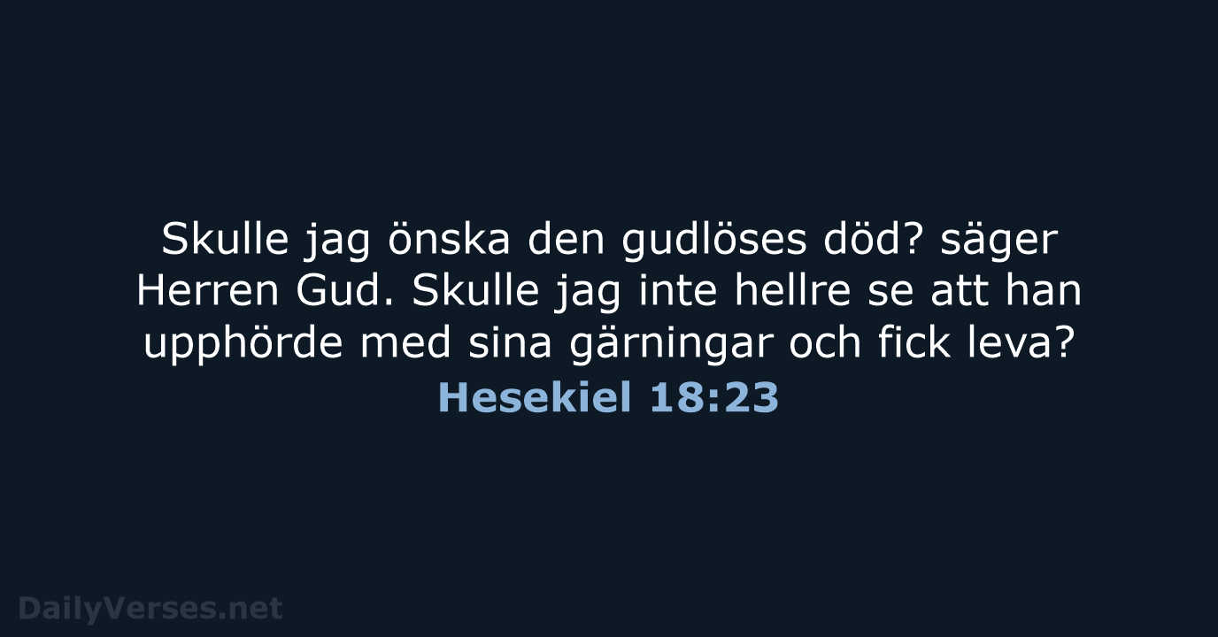 Hesekiel 18:23 - B2000
