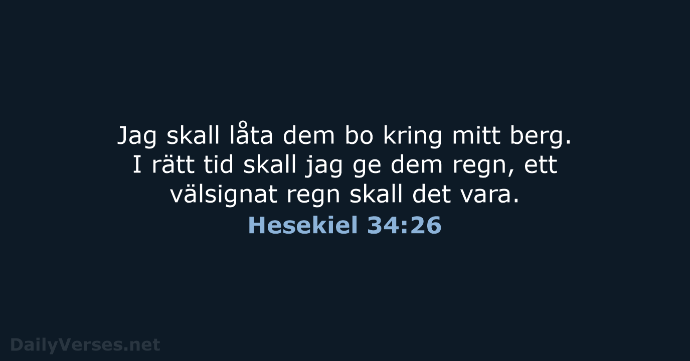 Hesekiel 34:26 - B2000