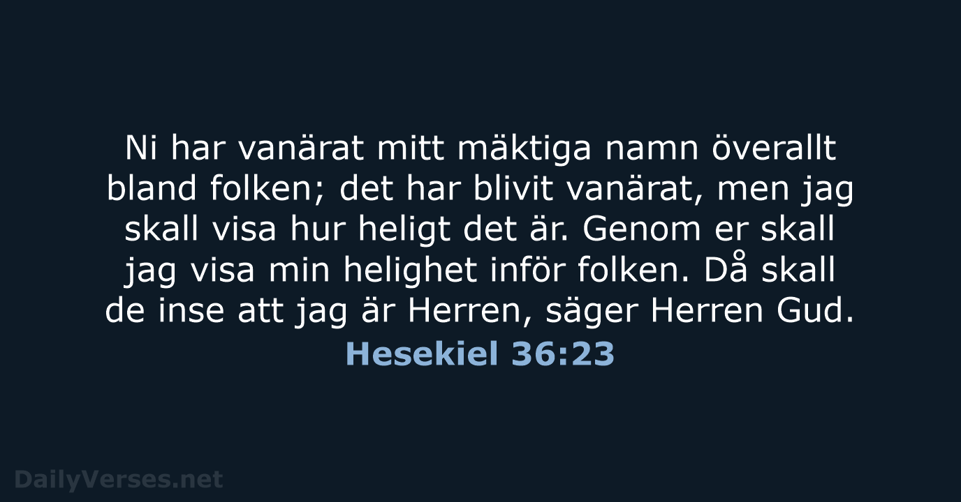 Hesekiel 36:23 - B2000
