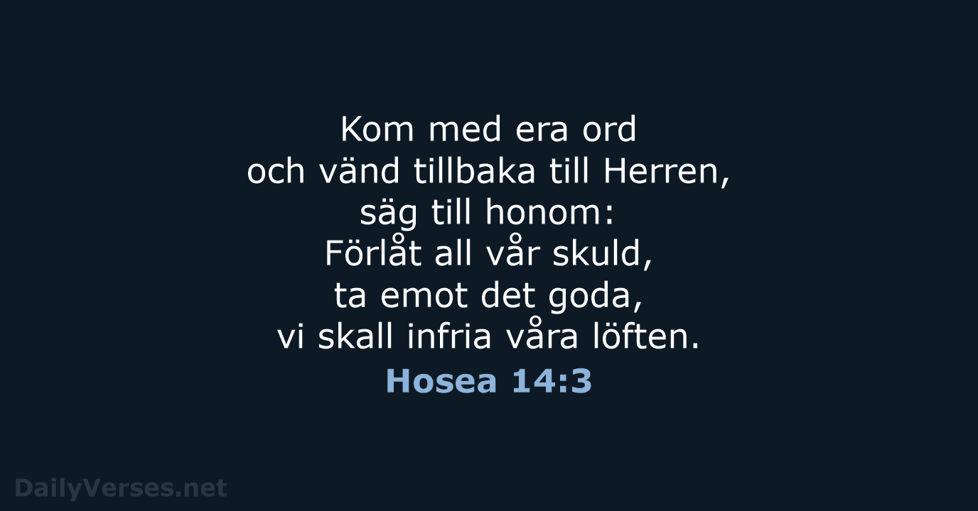 Hosea 14:3 - B2000