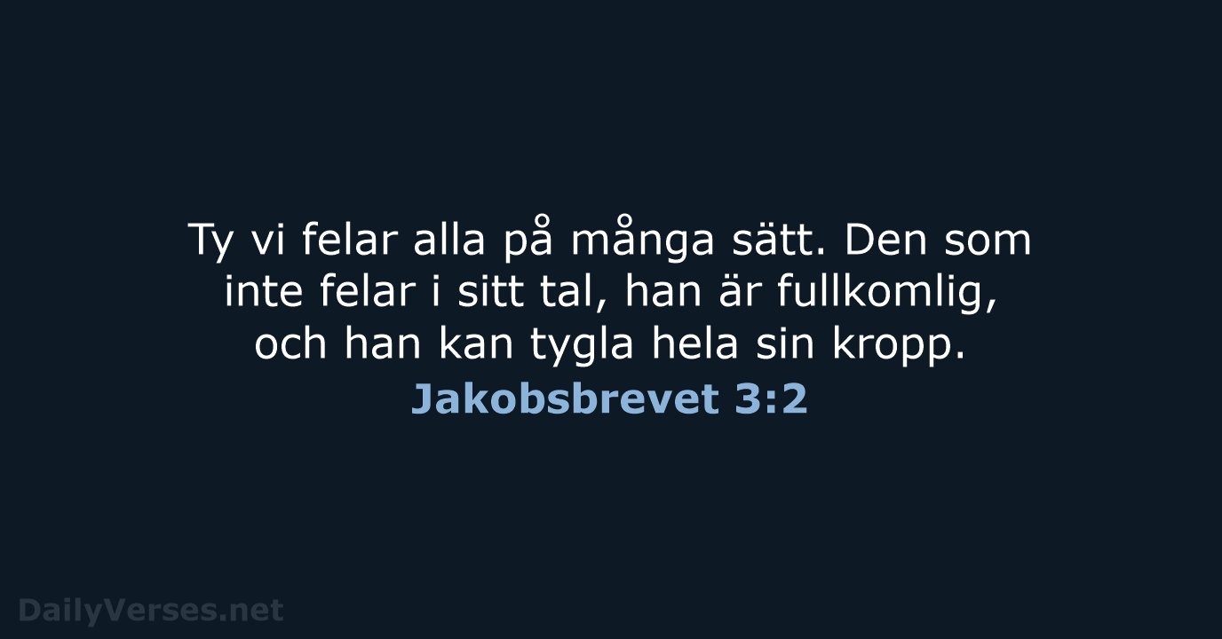 Jakobsbrevet 3:2 - B2000