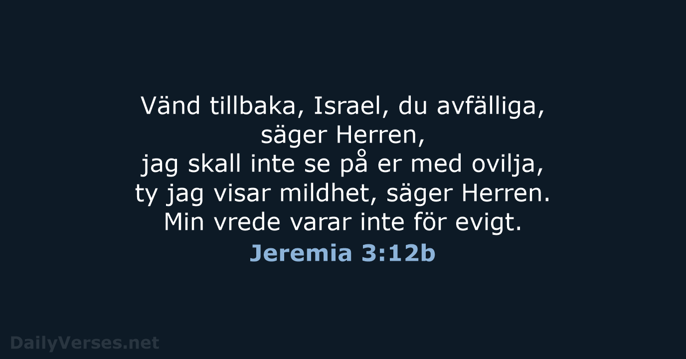 Jeremia 3:12b - B2000