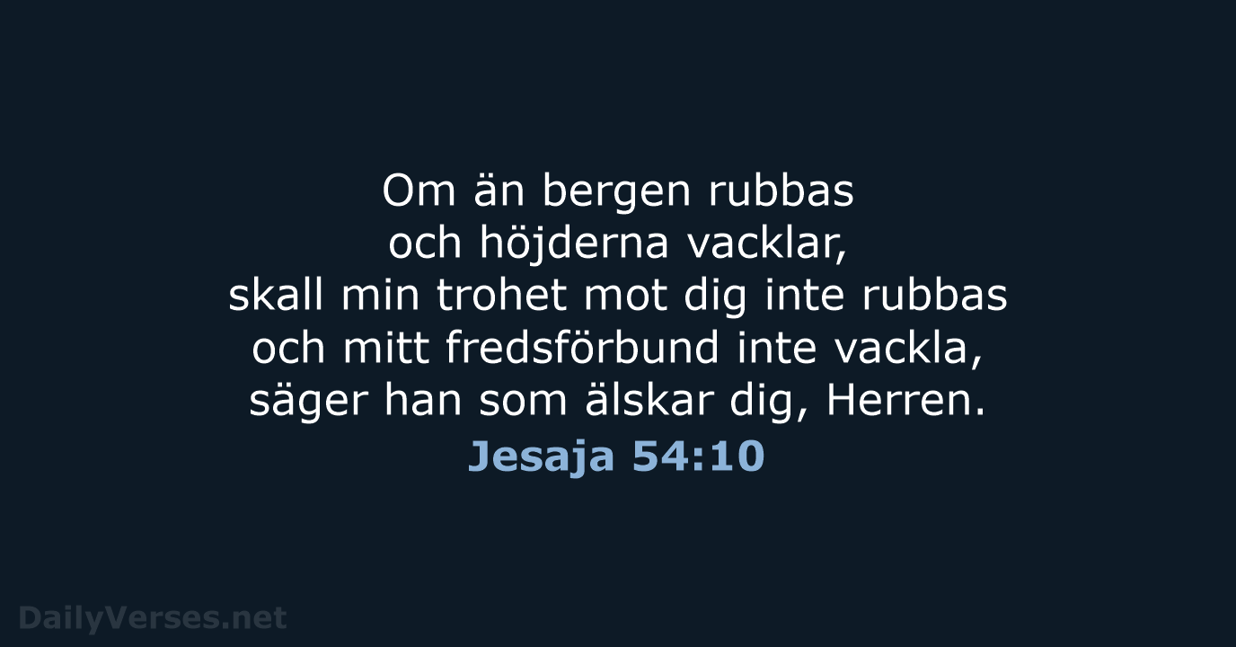Jesaja 54:10 - B2000