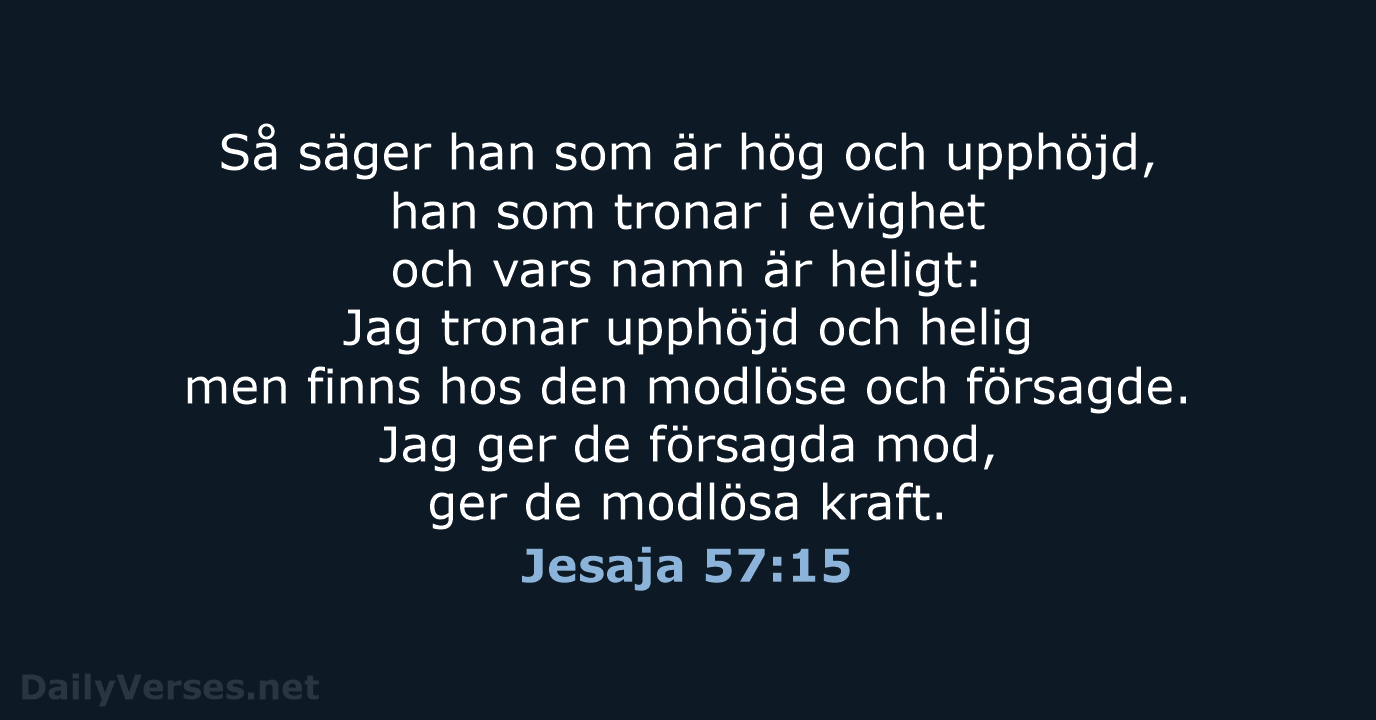 Jesaja 57:15 - B2000