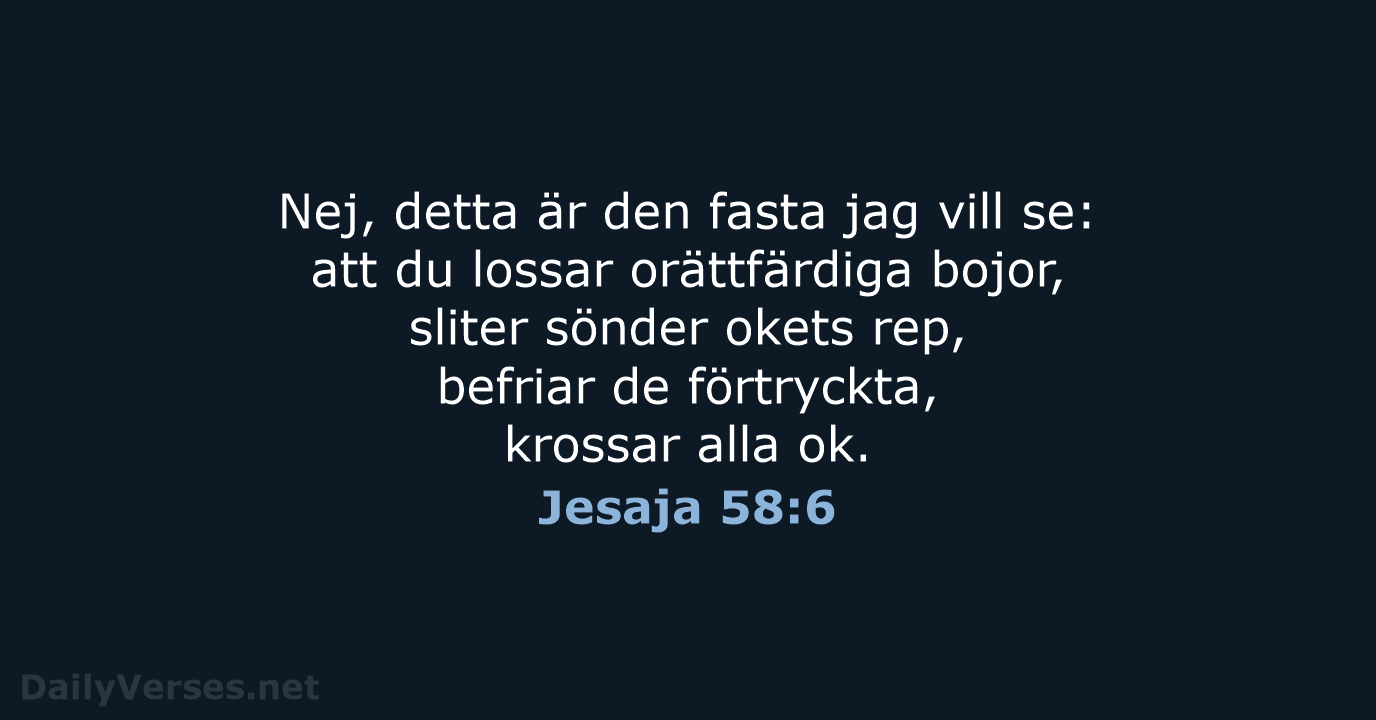 Jesaja 58:6 - B2000