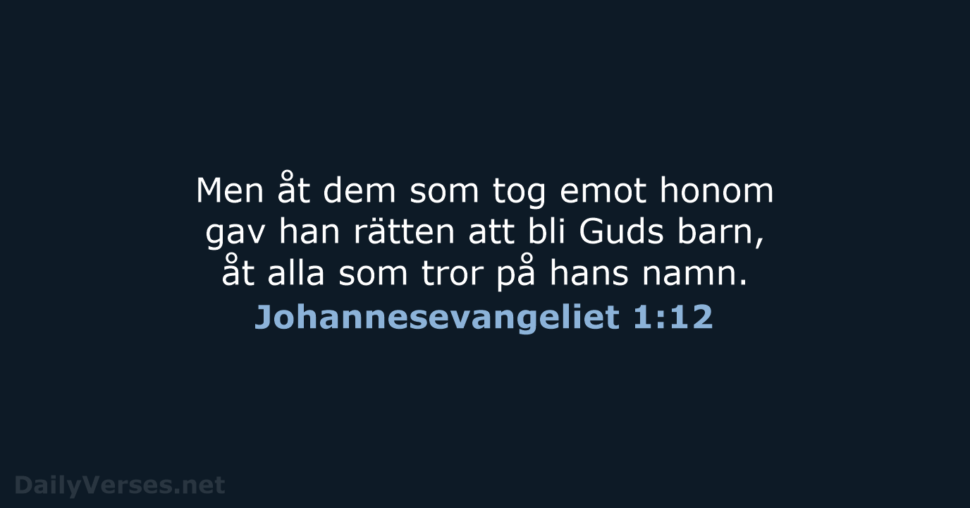 Johannesevangeliet 1:12 - B2000