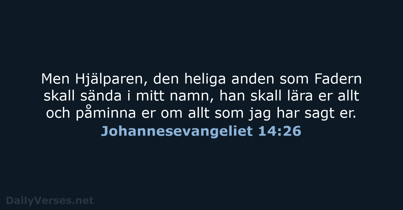 Johannesevangeliet 14:26 - B2000