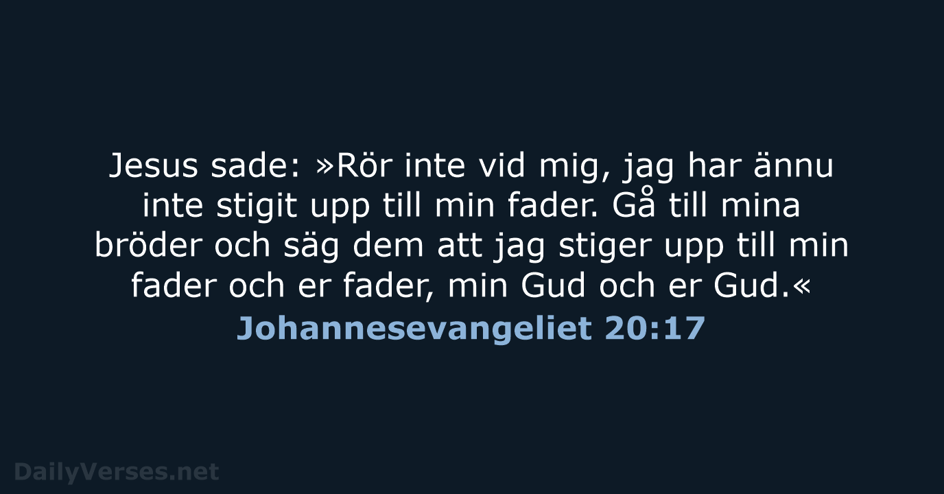 Johannesevangeliet 20:17 - B2000