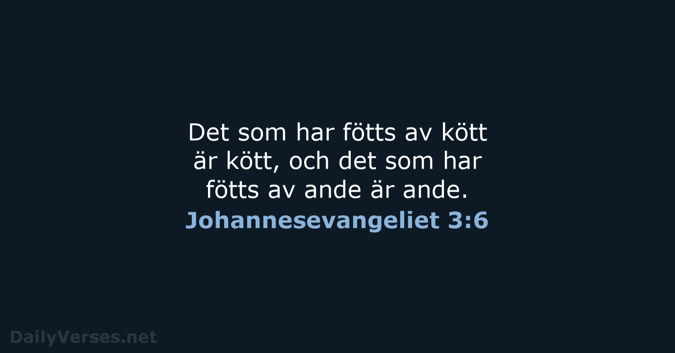 Johannesevangeliet 3:6 - B2000