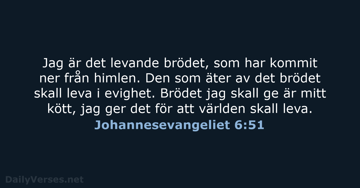 Johannesevangeliet 6:51 - B2000