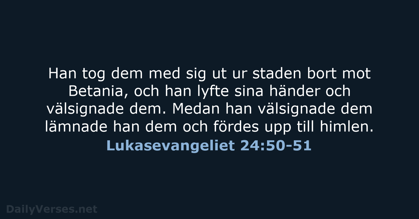 Lukasevangeliet 24:50-51 - B2000