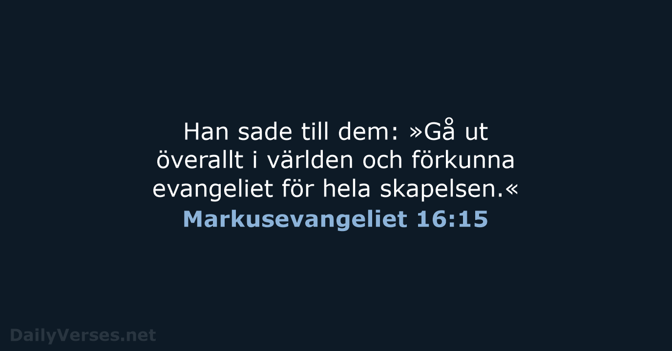 Markusevangeliet 16:15 - B2000