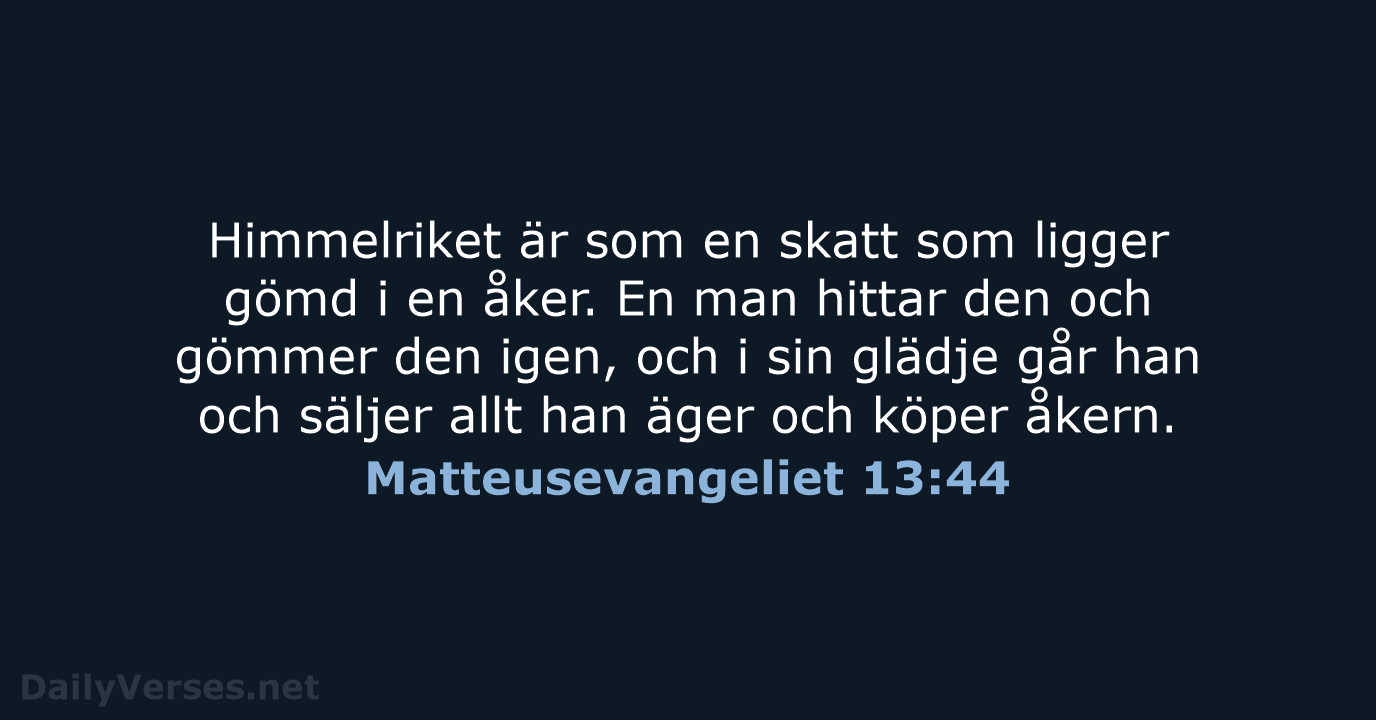Matteusevangeliet 13:44 - B2000