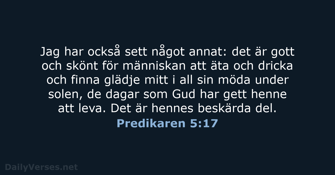 Predikaren 5:17 - B2000