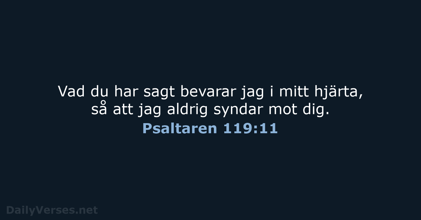 Psaltaren 119:11 - B2000