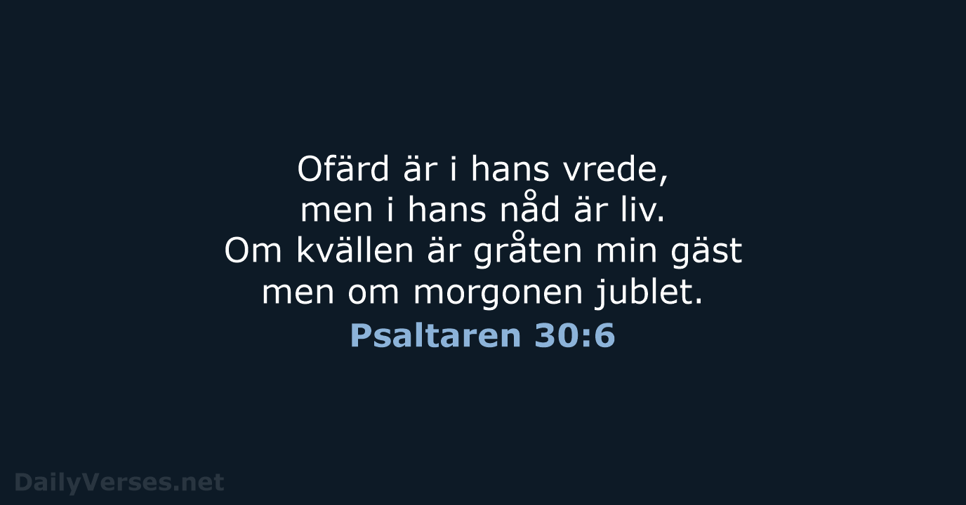 Psaltaren 30:6 - B2000