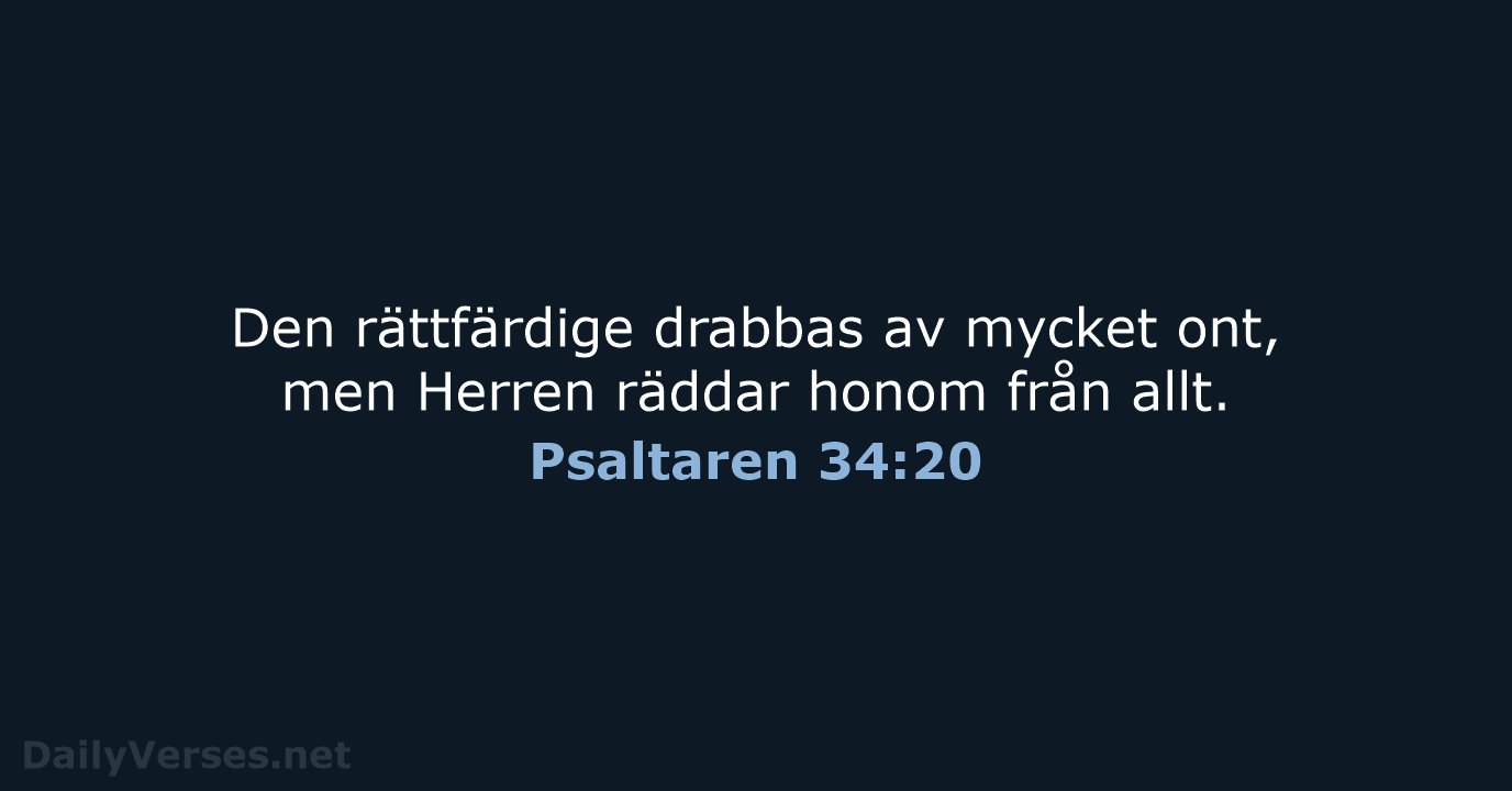 Psaltaren 34:20 - B2000