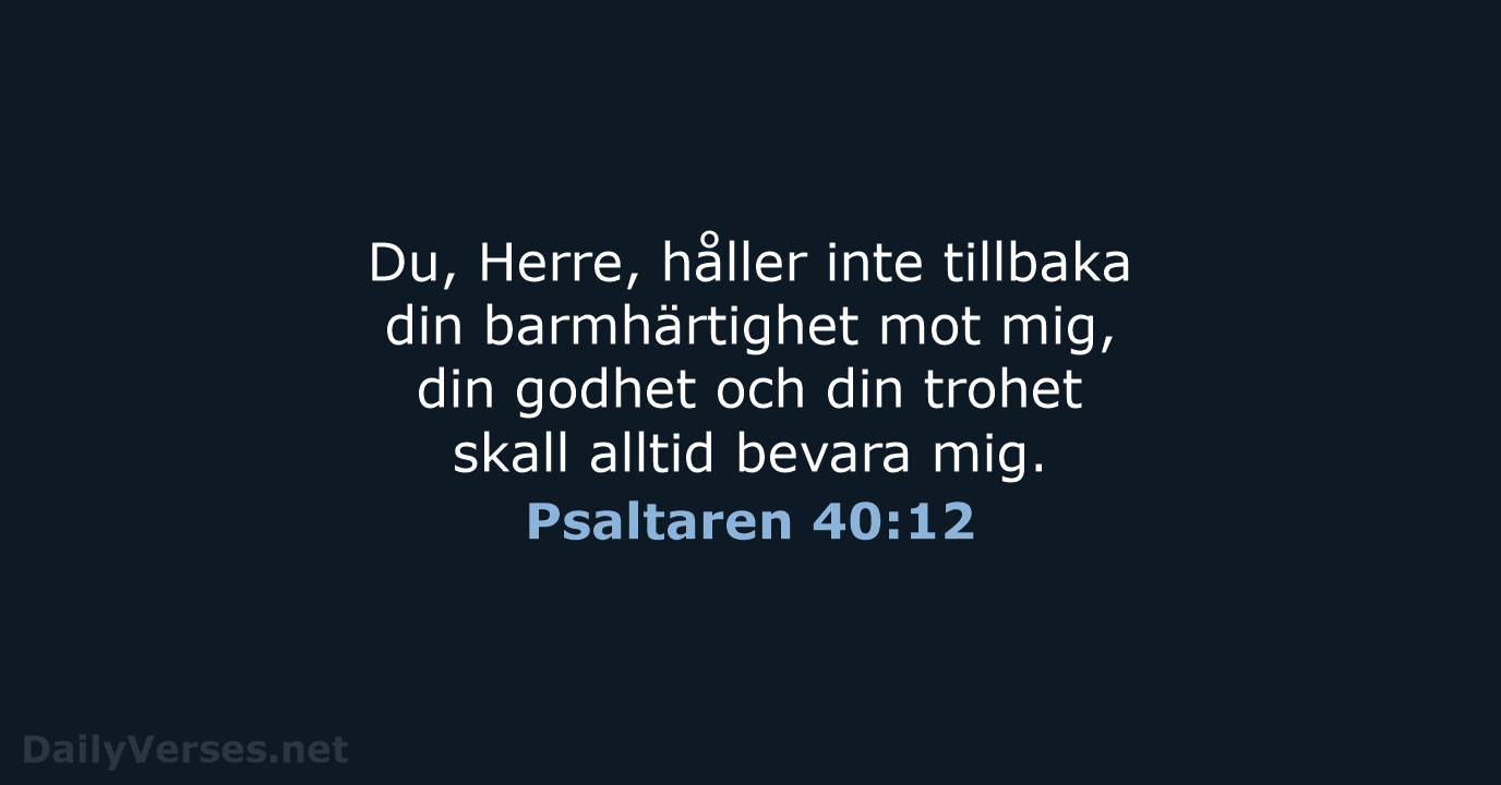 Psaltaren 40:12 - B2000