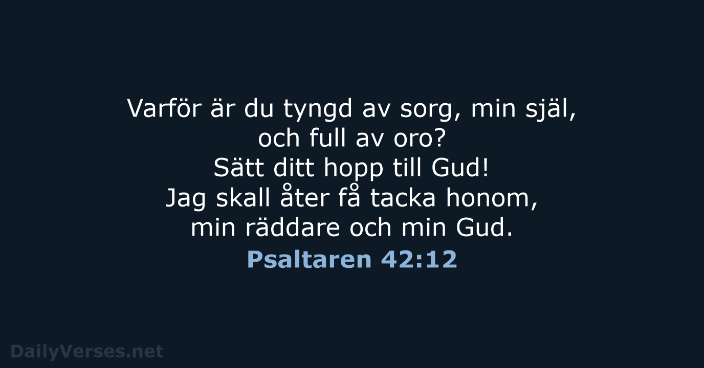 Psaltaren 42:12 - B2000