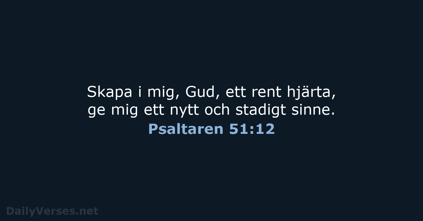 Psaltaren 51:12 - B2000