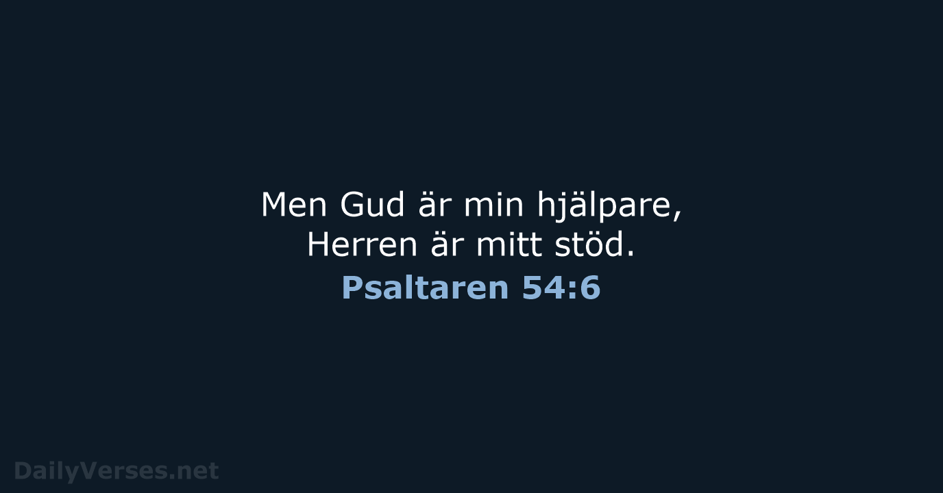 Psaltaren 54:6 - B2000