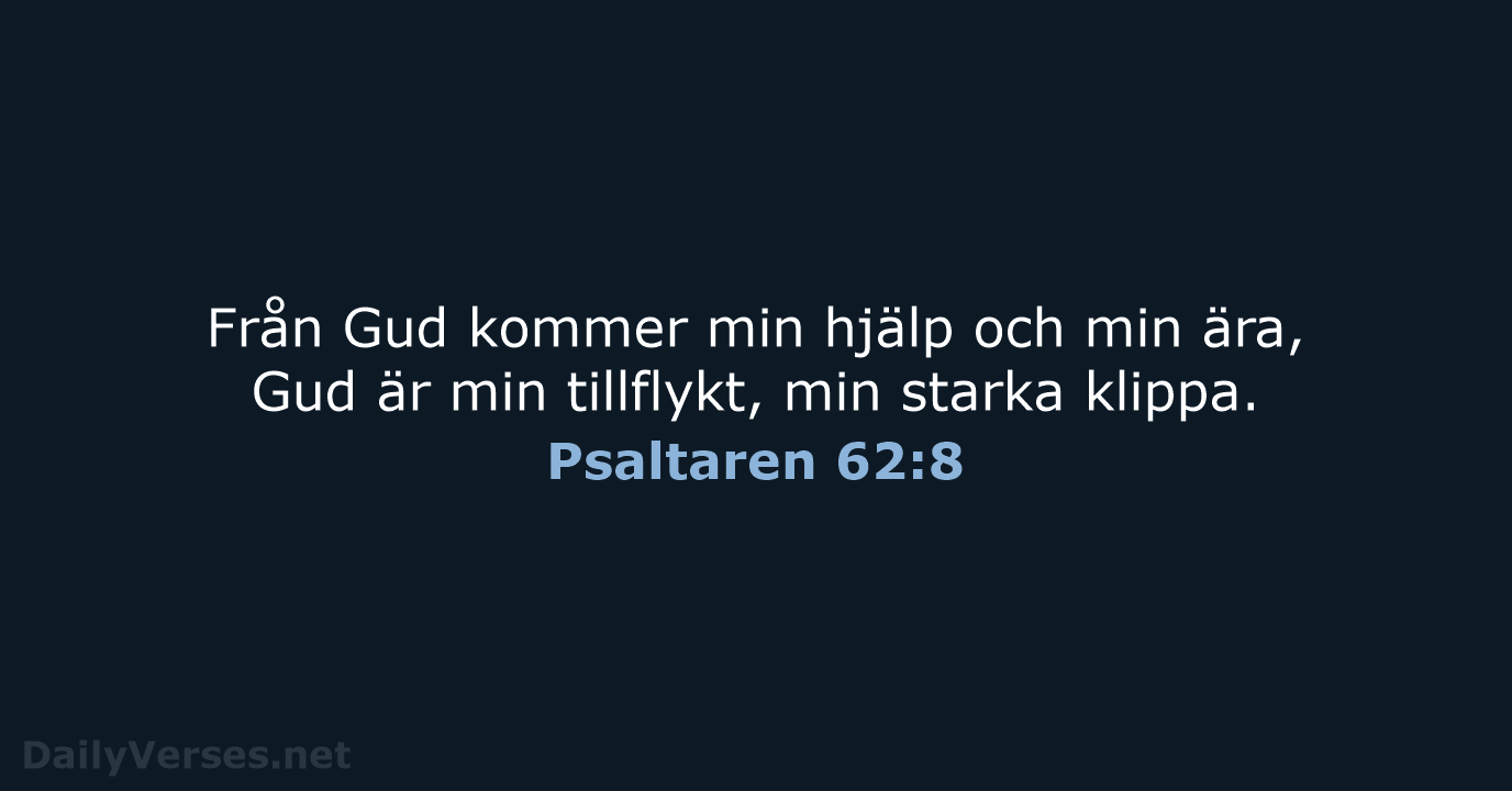 Psaltaren 62:8 - B2000