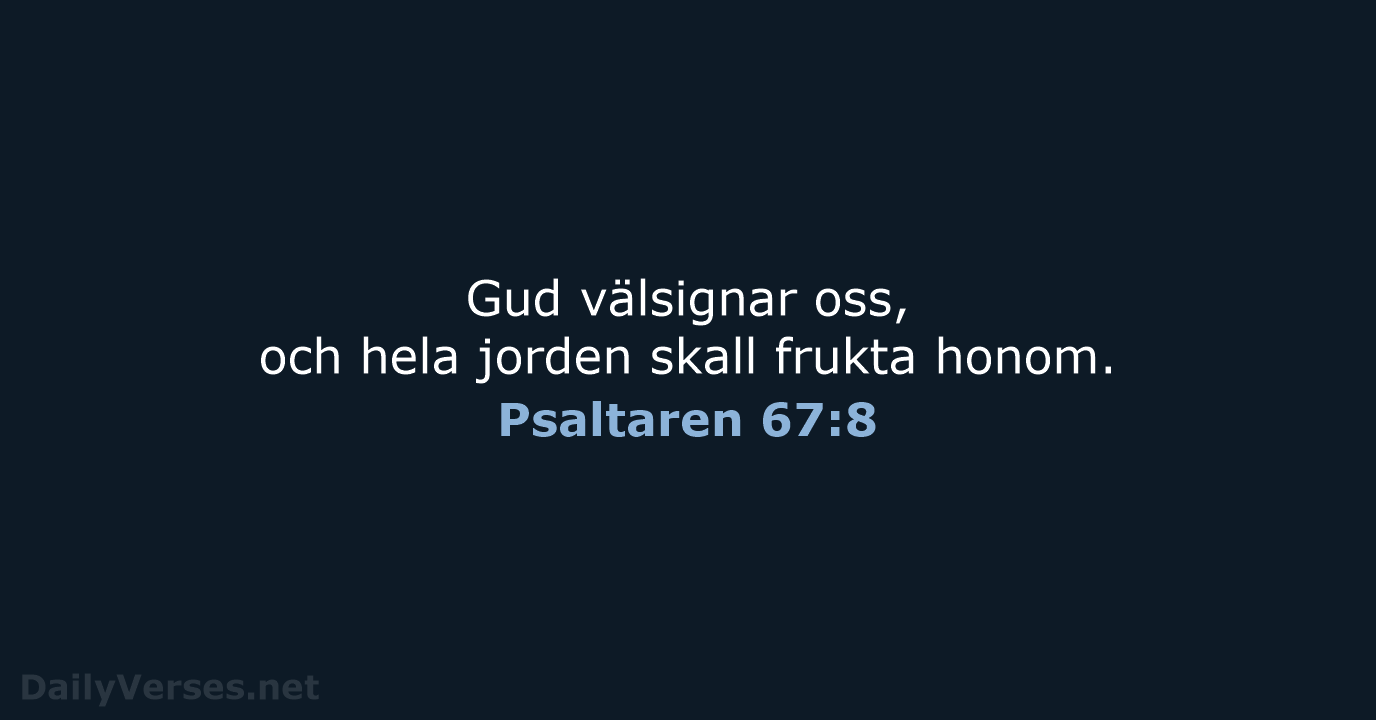 Psaltaren 67:8 - B2000