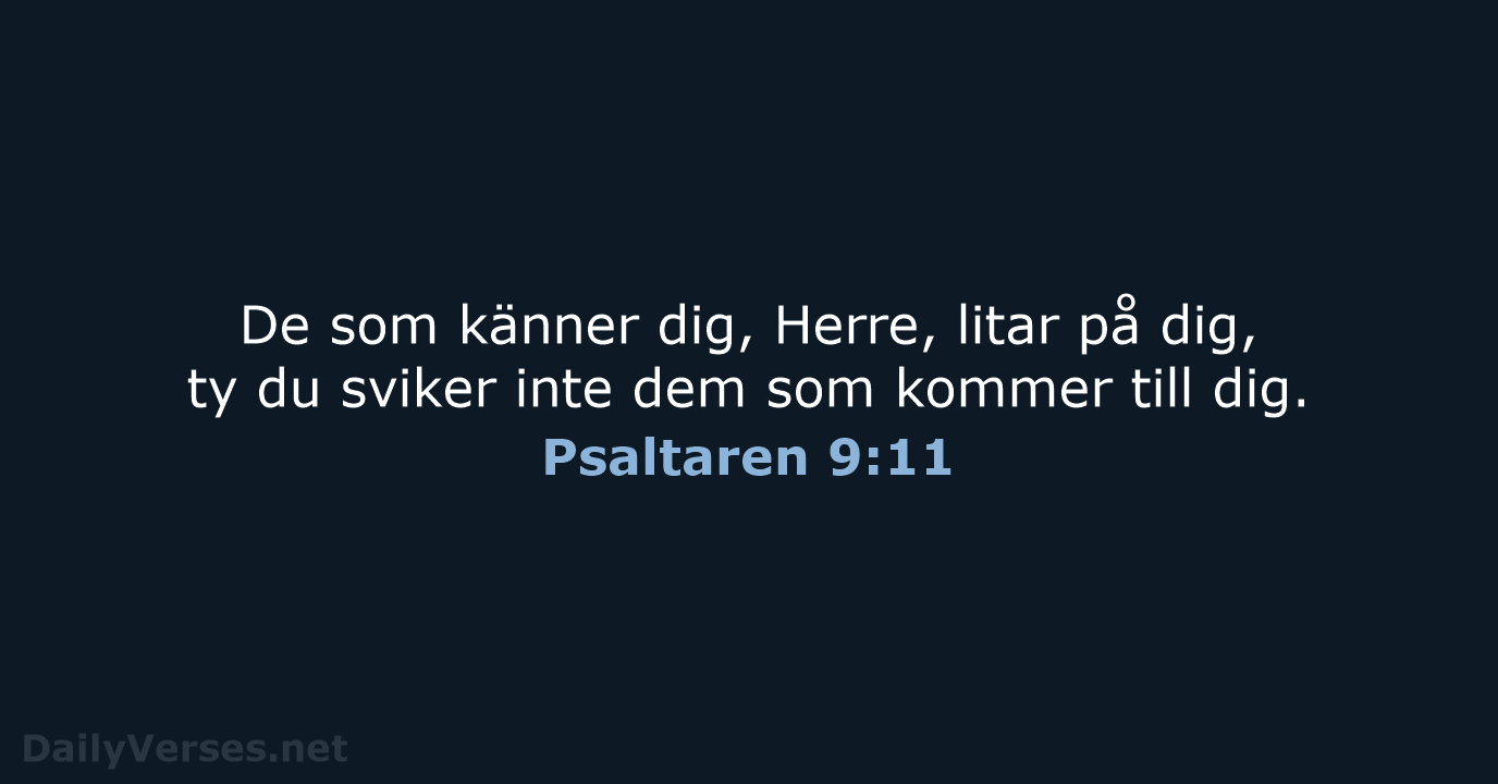 Psaltaren 9:11 - B2000