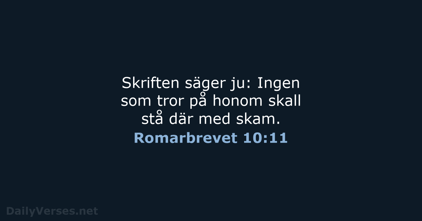 Romarbrevet 10:11 - B2000