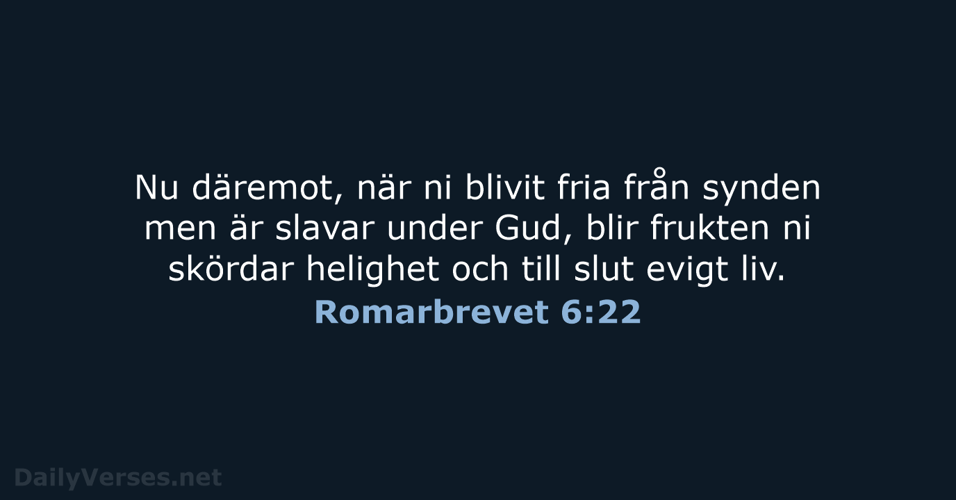 Romarbrevet 6:22 - B2000