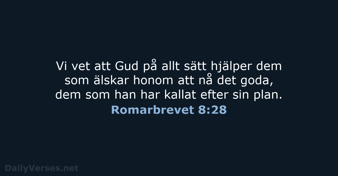 Romarbrevet 8:28 - B2000