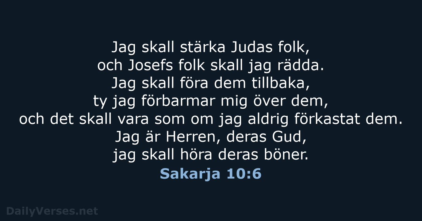 Sakarja 10:6 - B2000