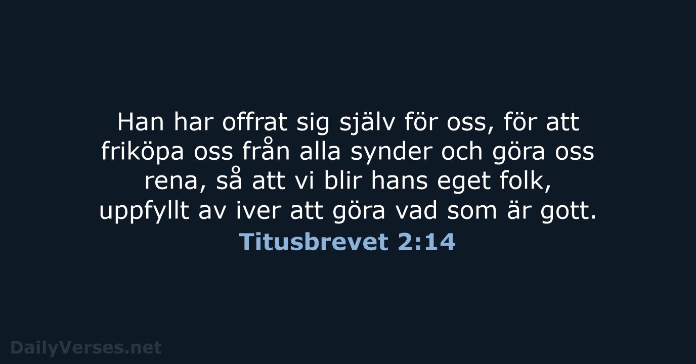Titusbrevet 2:14 - B2000