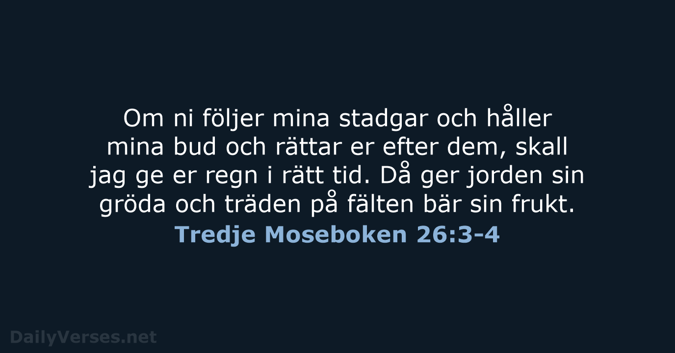 Tredje Moseboken 26:3-4 - B2000