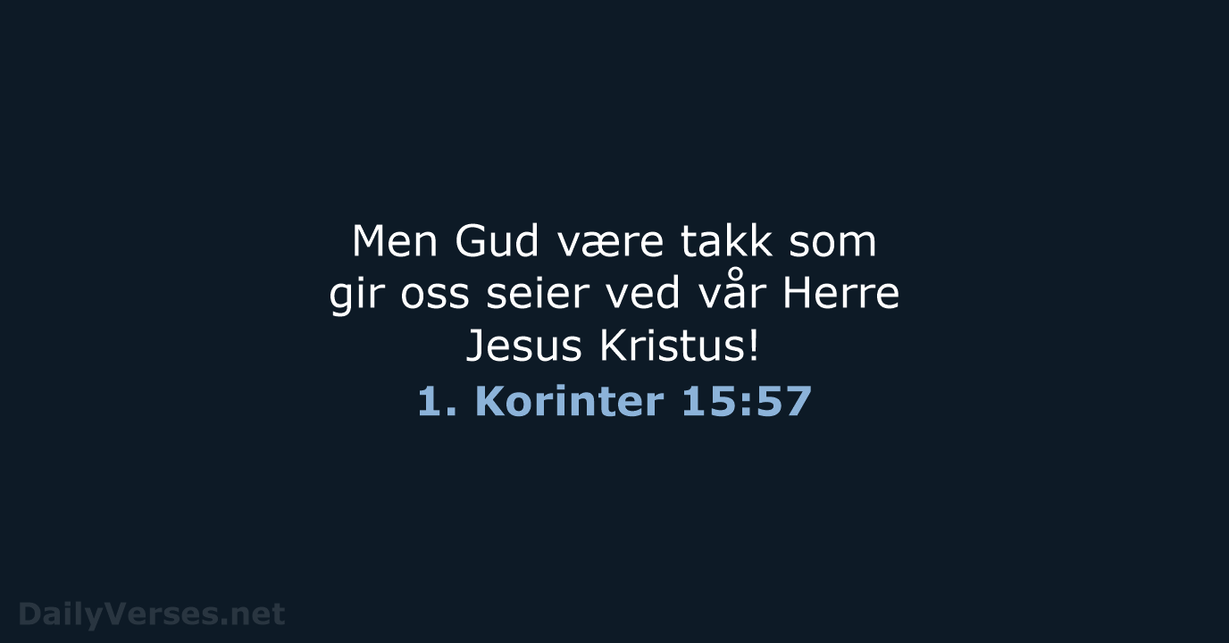 1. Korinter 15:57 - B2024
