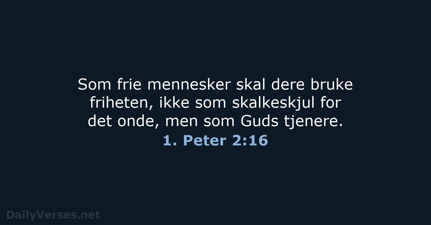 1. Peter 2:16 - B2024