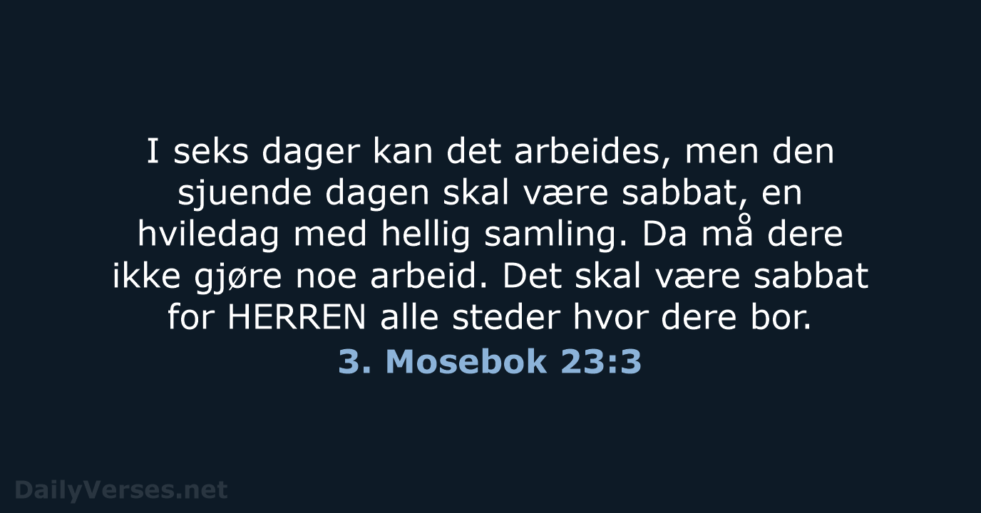 3. Mosebok 23:3 - B2024