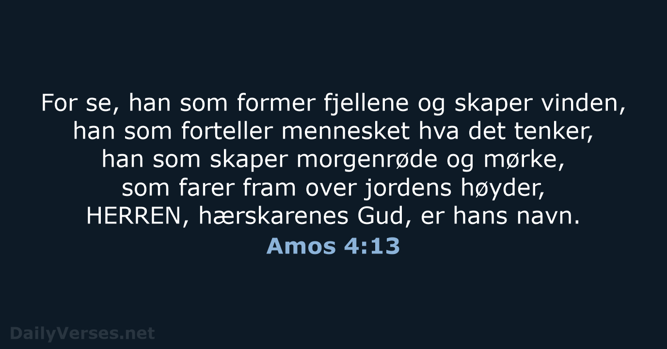 Amos 4:13 - B2024