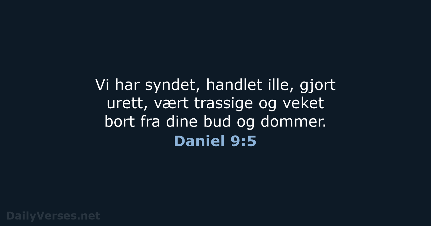 Daniel 9:5 - B2024