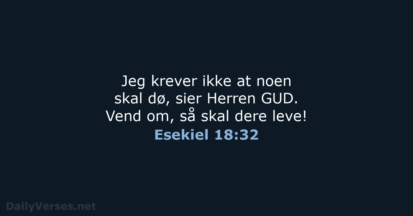Esekiel 18:32 - B2024