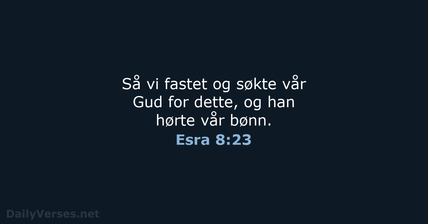 Esra 8:23 - B2024